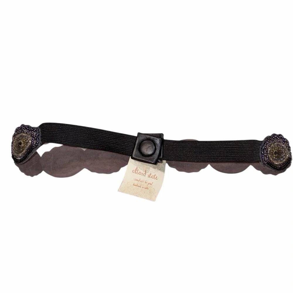 NEW Altar’d State Rhinestone Embellished Belt Headband size Small